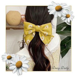 Kẹp tóc nơ lụa hoa cúc Daisy điệu đàng