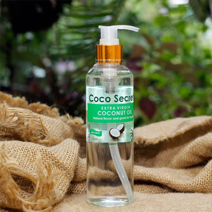 Dầu dừa nguyên chất ép lạnh Coco Secret 250ml, dầu dừa dưỡng tóc, dưỡng mi, giảm rạn da chính hãng