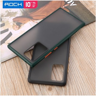Ốp lưng Rock nhám viền màu Samsung Note 20, Note 20 Ultra 5G Chống sốc, chống vân tay ( Chính hãng )
