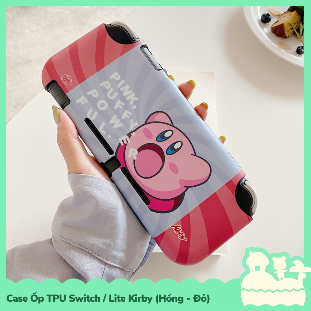 [Sẵn VN - NowShip] Phụ Kiện Case Ốp Lưng Nintendo Switch / Switch Lite TPU Dẻo Game Kirby