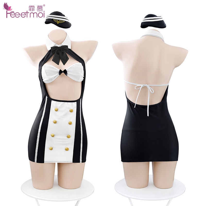 Cosplay Nữ Tiếp Viên Sexy Gợi Cảm Kèm Mũ 6992 [CWEAR.SEXY_ĐỒ NGỦ &amp; NỘI Y CAO CẤP]