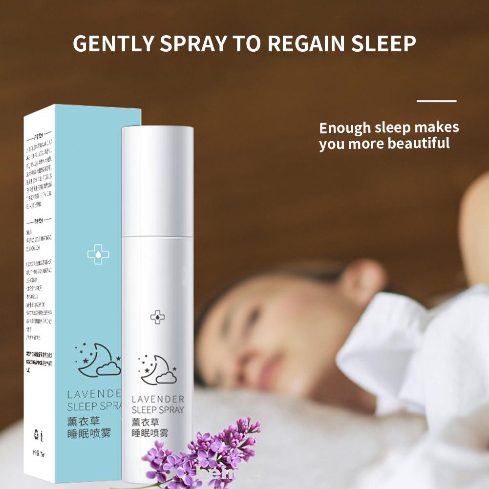 75ml Lavender Sleep Spray Melatonin Night Bedroom Home Relaxing Calming For Pillow Insomnia Therapy