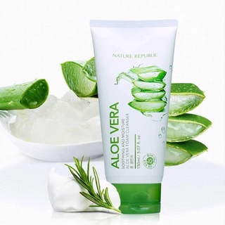 Sữa rửa mặt Nature Republic Soothing & Moisture Aloe Vera Foam Cleanser 150ml