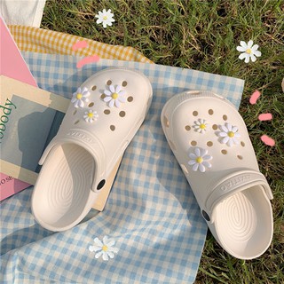 Dép CROSS hoa cúc daisy nhiều màu ulzzang đi mưa, đi nắng