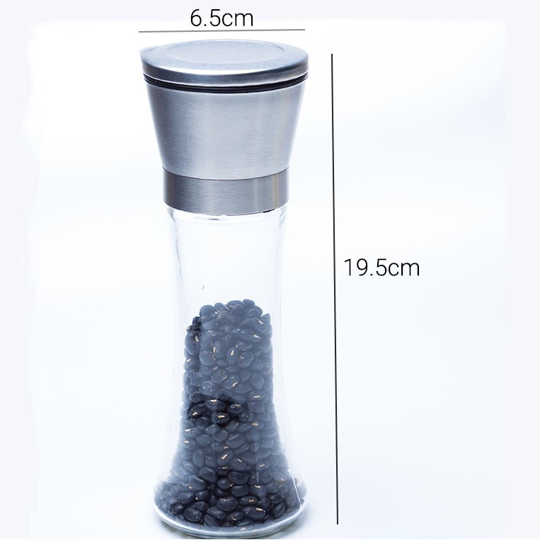 Lọ xay tiêu inox 304 dung tích 180ml, lọ xay tiêu cầm tay tiện lợi | BigBuy360 - bigbuy360.vn