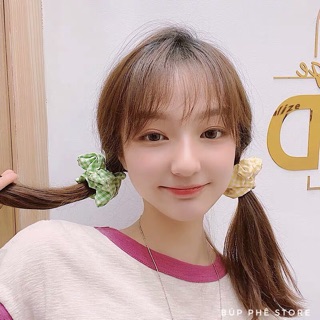 𝑩𝑼𝑭𝑭𝑬𝑻 𝑺𝑻𝑶𝑹𝑬 - Buộc Tóc Scrunchies Caro Vải 🌵