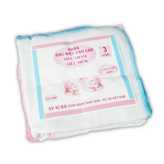 20c khăn xô 3 lớp cotton (có chứng nhận chất lượng)