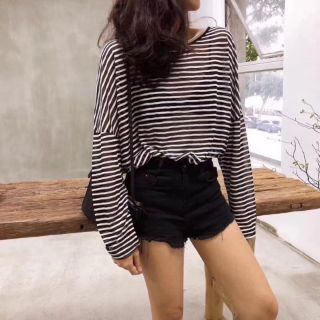 Phông dài tay đan dây lưng