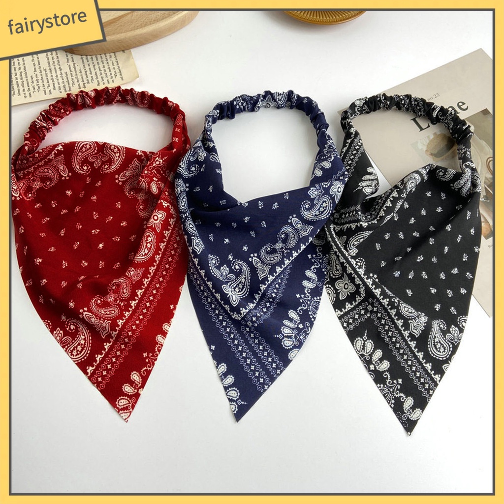 Băng Đô Cài Tóc Hình Tam Giác Co Giãn Phong Cách Bohemia Cổ Điển