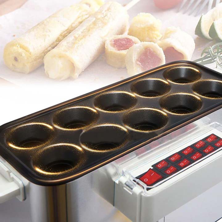 Máy làm trứng cuộn xúc xích loại mới nhất dùng điện