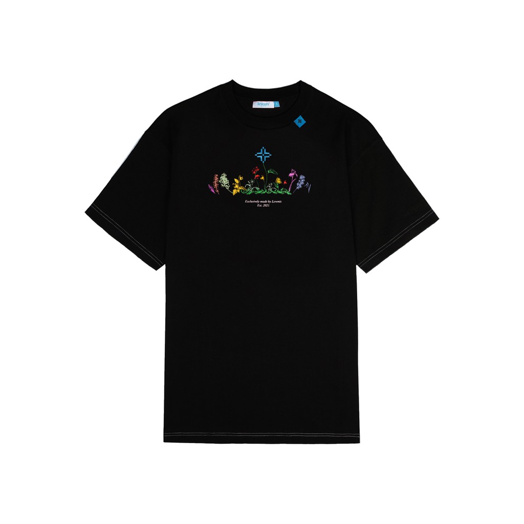 [Mã SKAMPUSHA8 giảm 8% đơn 300K] Áo thun LEVENTS Floral 0.5/ Black | BigBuy360 - bigbuy360.vn