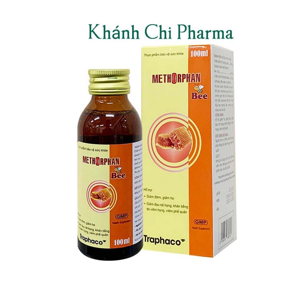 Siro thảo dược Methophan chai 100ml . Giúp bổ phế, giảm ho, long đờm