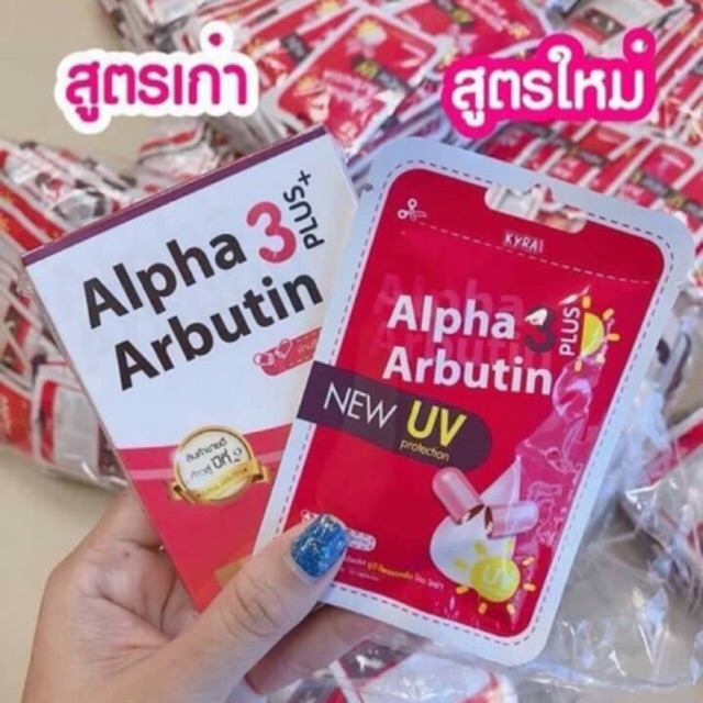 Alpha Arbutin 3 Plus, Viên Kích Trắng Và Chống Nắng UV Thái Lan