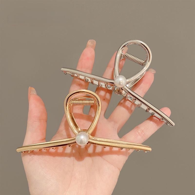 Kẹp Tóc Cá Mập Bằng Kim Loại Phong Cách Hàn Quốc Mới 2022