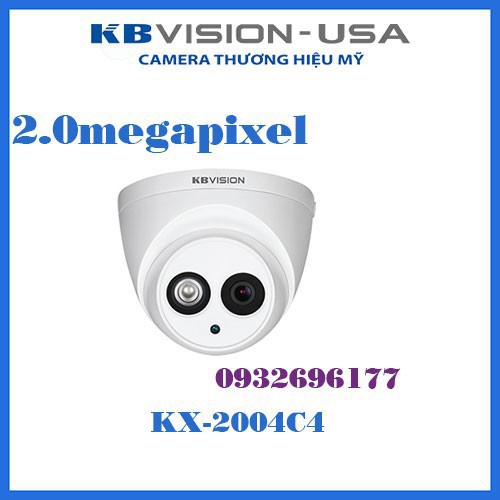 Camera Dome HDCVI hồng ngoại 2.0 Megapixel KBVISION KX-2004C4