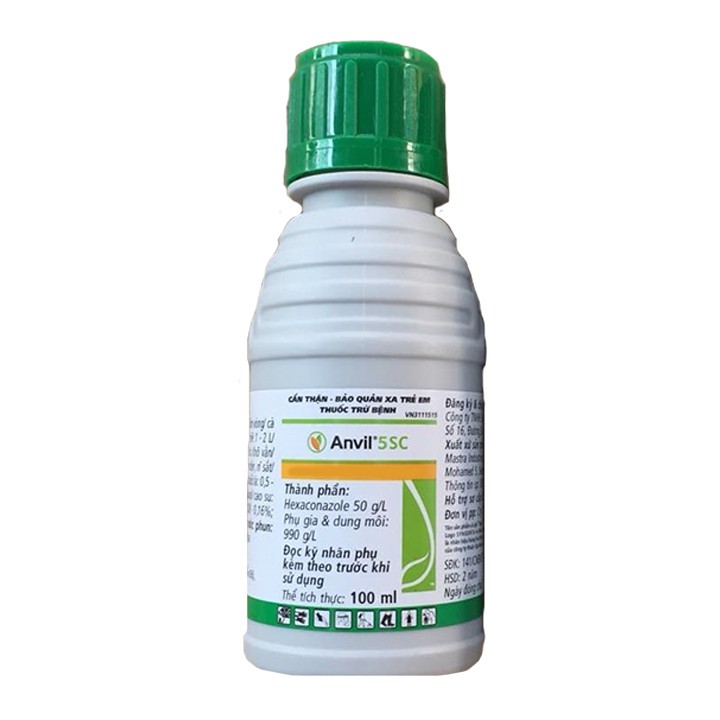 ANVIL 5SC Chai 100ml – THUỐC ĐẶC TRỊ NẤM BỆNH CHO CÂY TRỒNG Đặc trị rỉ sắt, thán thư, khô vằn, đốm lá