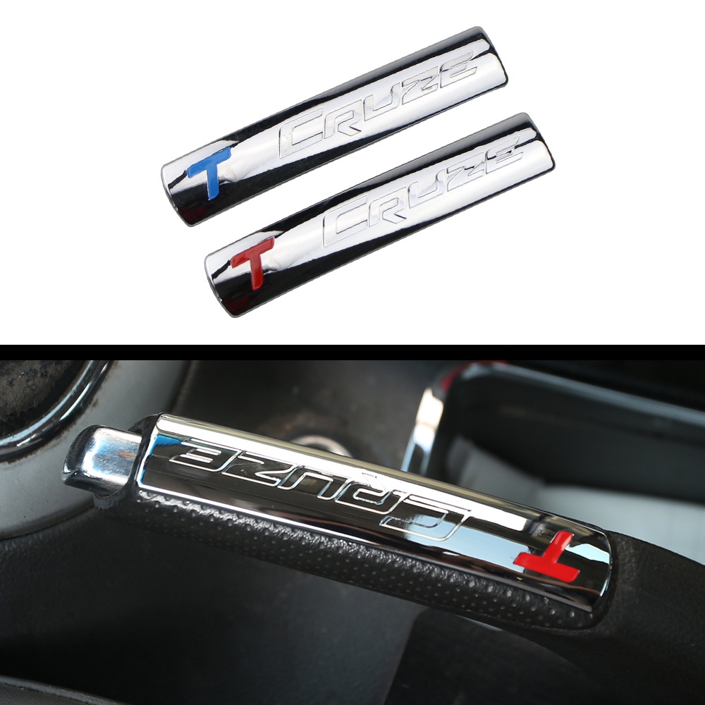 Miếng Dán Trang Trí Cho Cần Gạt Phanh Tay Xe Hơi Chevrolet Chevy Cruze 2009-2014 ABS Chrome