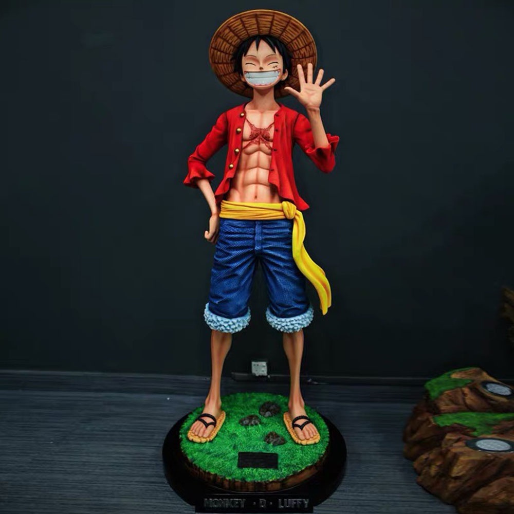Mô Hình One Piece LUFFY Mũ Rơm, ZORO Tỉ Lệ 1-1 Cao 2m, Đồ Trang Trí Trưng Bày Sưu Tầm