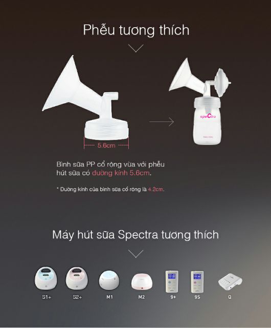 (Chính hãng) Tách lẻ Phụ kiện Spectra - thay thế máy hút sữa điện Hàn Quốc - tách lẻ