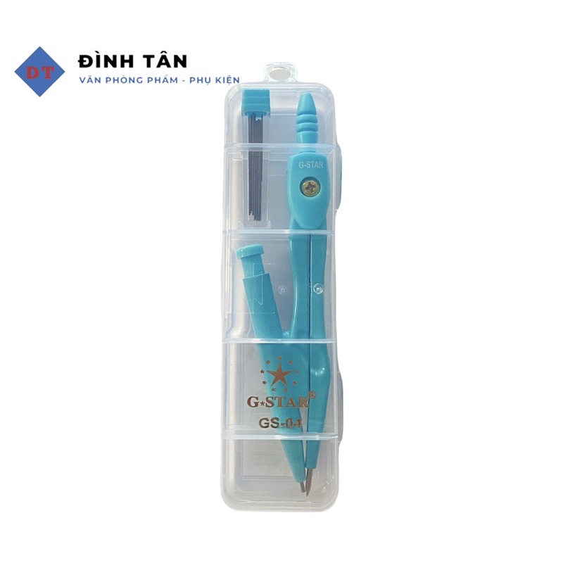 Compa Chì Bấm Học Sinh G-Star GS-04 Hộp Nhỏ Tiện Lợi