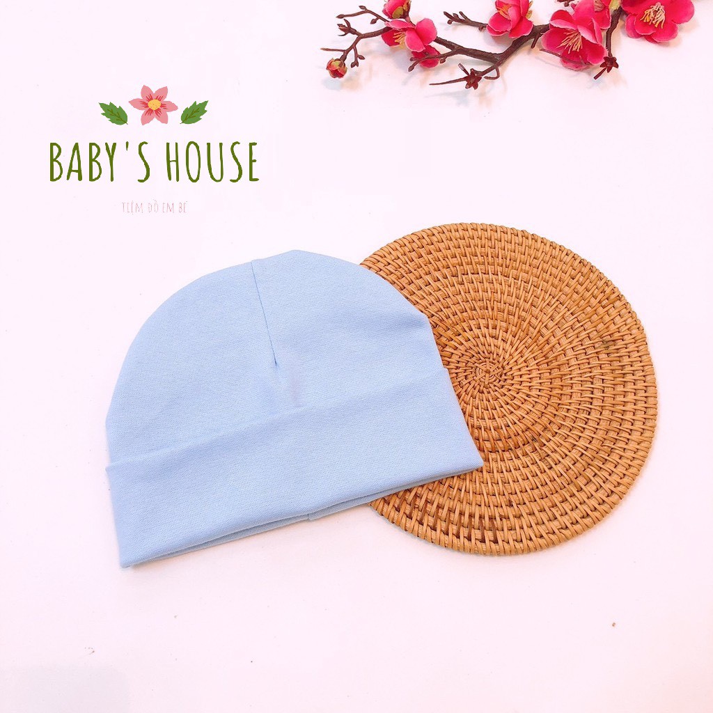 Mũ cotton dệt kim dáng trùm đầu cho bé trai/gái (3m-2y)