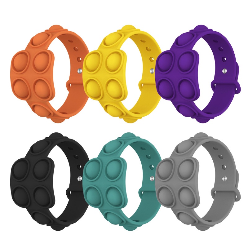 1 Gói Vòng Tay Đồ Chơi Fidget Spinner Bằng Silicone Giúp Giảm Căng Thẳng