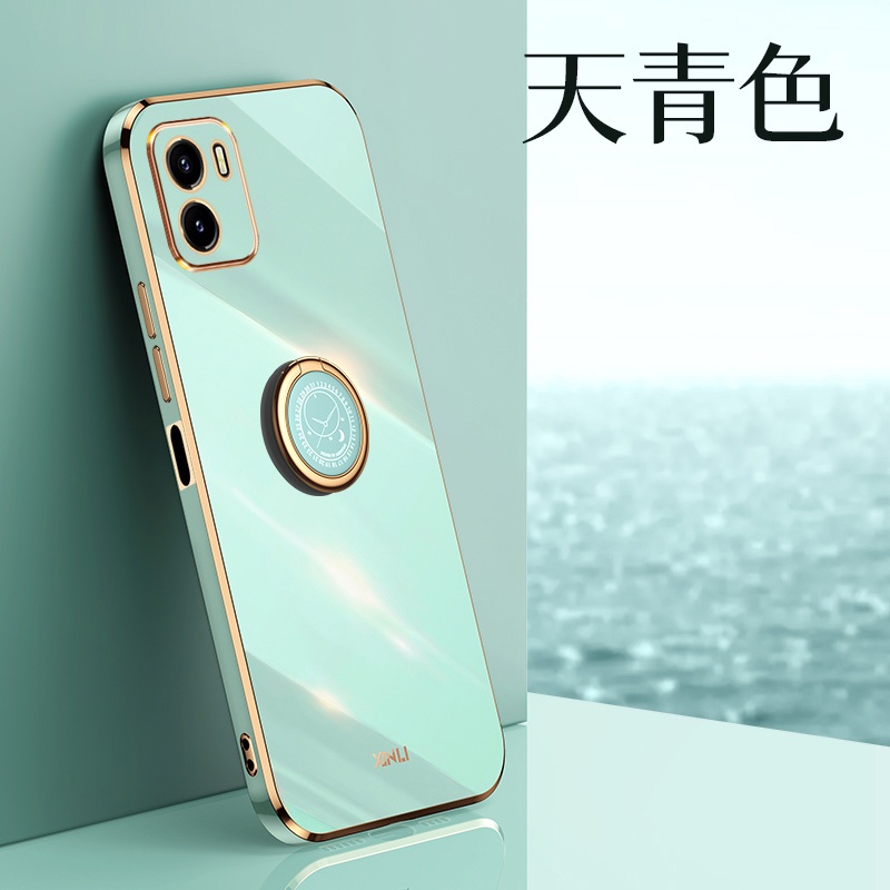 Ốp Điện Thoại Silicon Mềm Chống Sốc Kèm Giá Đỡ Dành Cho vivo y15s vivo y15a
