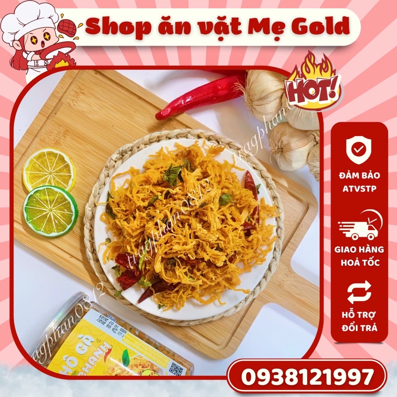 Khô gà lá chanh xé cay (500g)