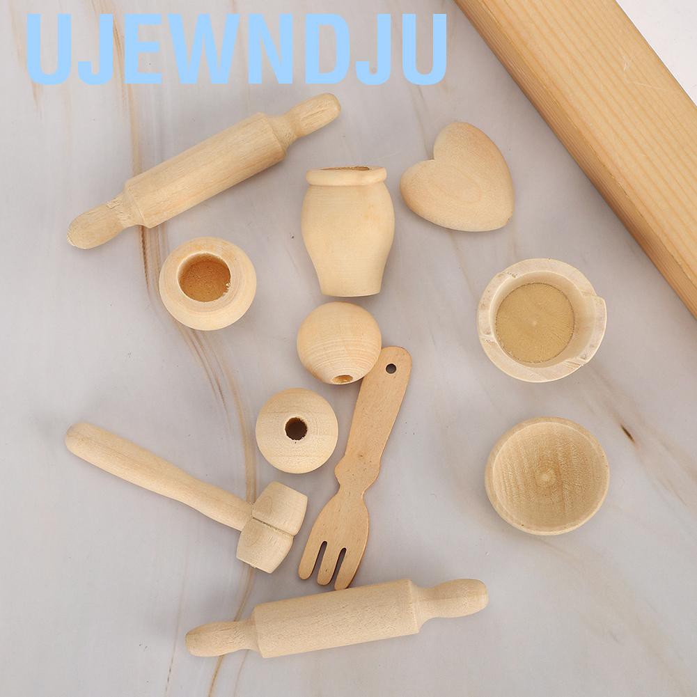 Bộ Đồ Chơi Nấu Ăn Bằng Gỗ Mini Bảo Vệ Môi Trường Diy