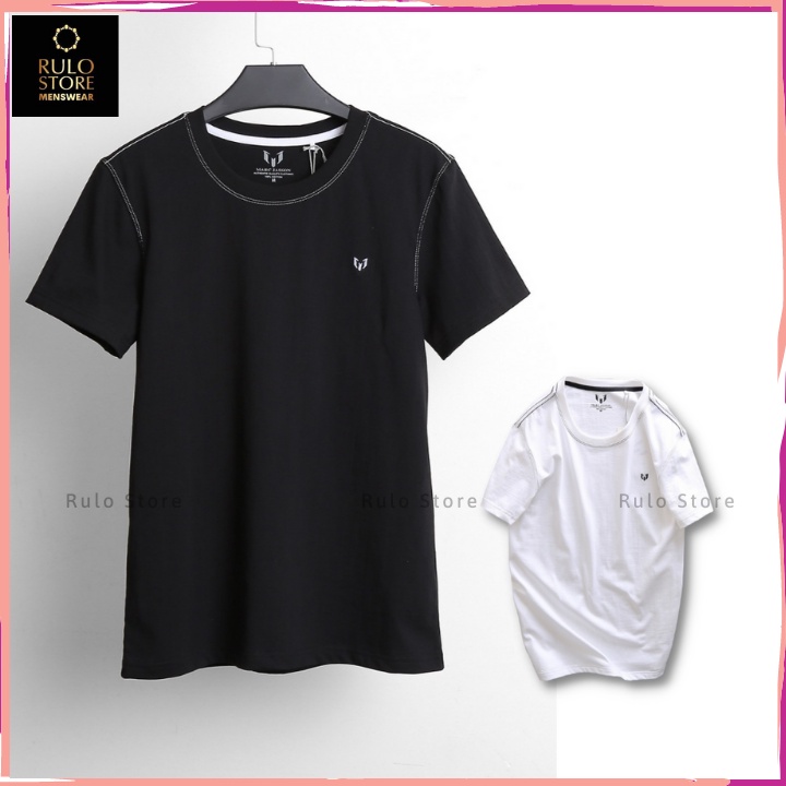Áo thun nam không cổ cao cấp vải cotton Marc Basic
