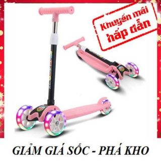 Xe trượt scooter ko hình có đèn phanh chân