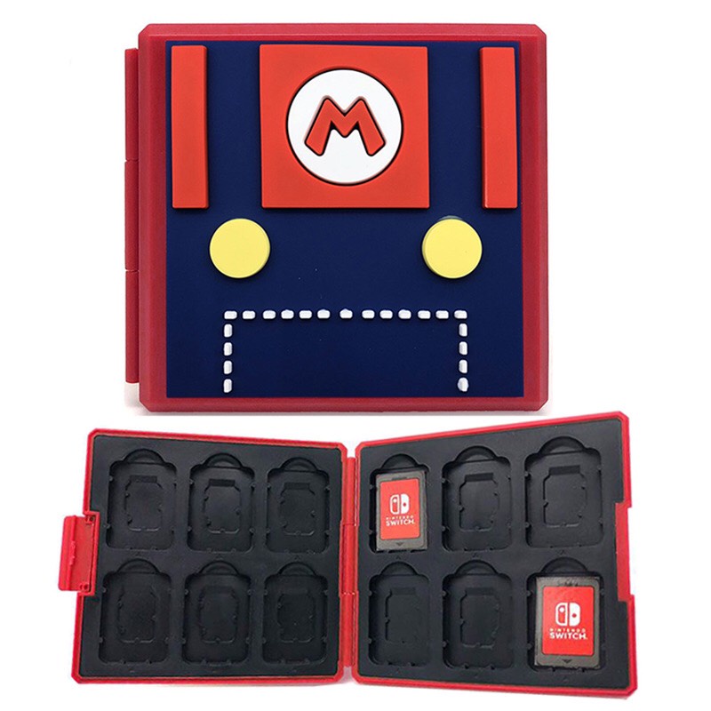 Hộp Băng Đựng Lưu Trữ Thẻ Game Nintendo Switch  Nhựa ABS Dạng Vuông