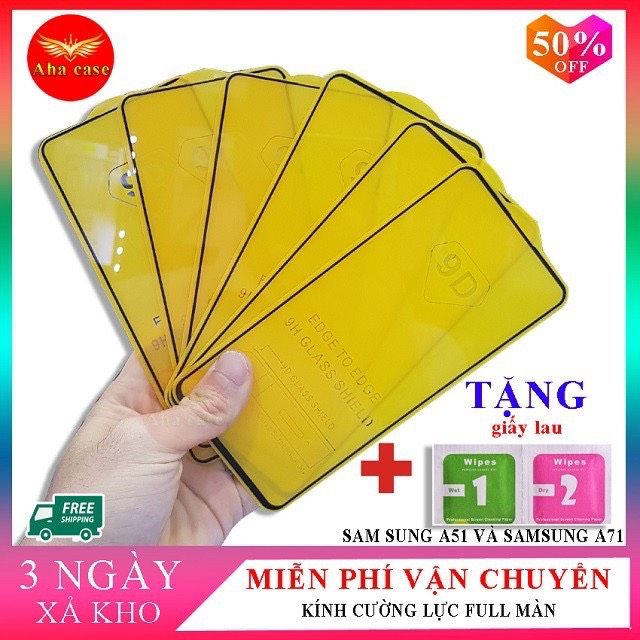 Kính cường lực full màn hình Samsung A51/A71/A20S/ A01/M31/M21/A11