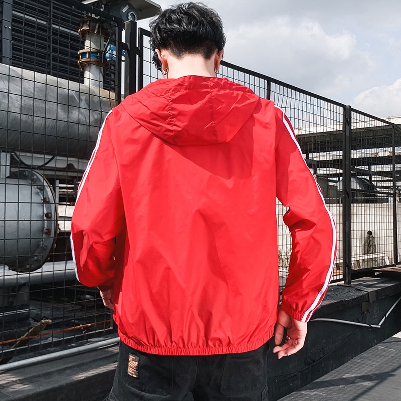 Áo Khoác Chống Nắng Và Tia UV Có Mũ Trùm Siêu Nhẹ Thời Trang Mùa Hè Cho Nam Giới