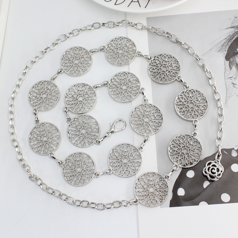 Bộ sự tậpThắt lưng kim loại Vintage cho váy áo