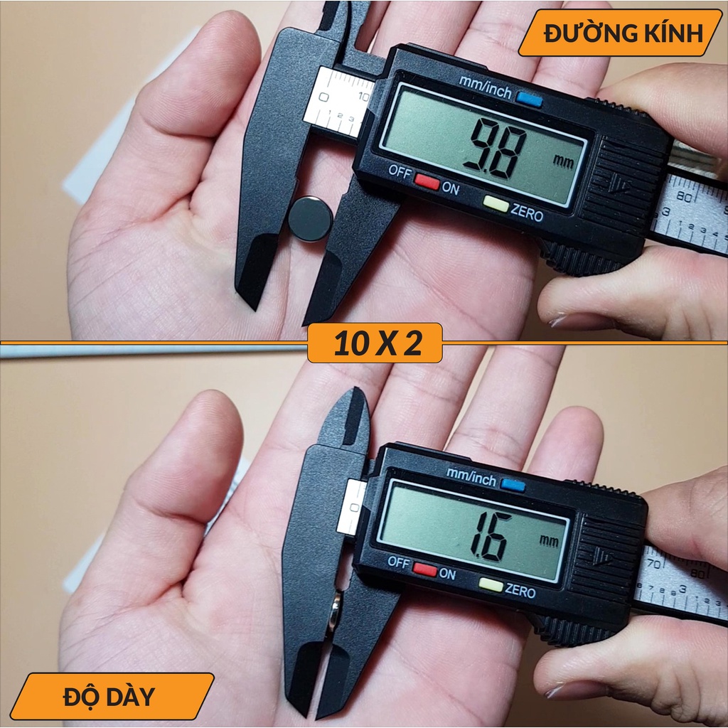 Nam Châm Đất Hiếm Tròn Nhiều Kích Cỡ Nam Châm, Nam châm Vĩnh Cửu