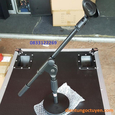 Chân Micro để bàn, chân míc 2 khúc, châm mic cẩu, chân micro thấp WD210