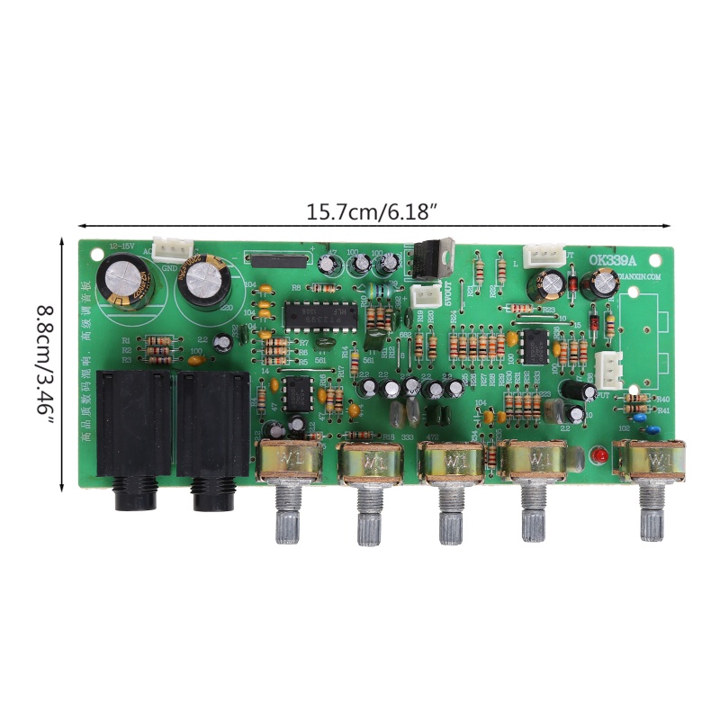 Bảng Mạch Khuếch Đại Âm Thanh zzz Op Amp TL074 Dual AC12~15V PT2399 5V