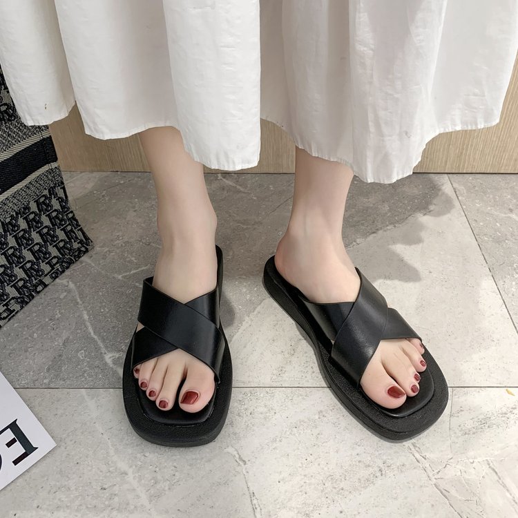 [ Mã 66CBSALE giảm 30K đơn 200K] Dép Nữ Đế Bệt Quai Ngang Thoải Mái Thời Trang | BigBuy360 - bigbuy360.vn