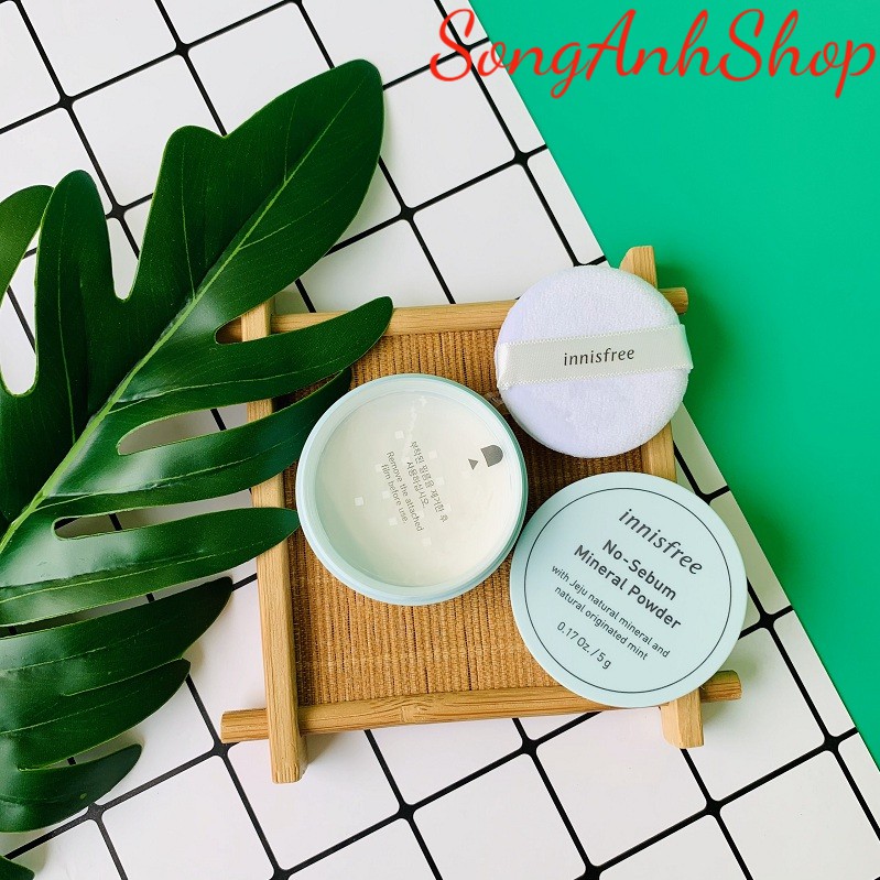 Phấn bột kiềm dầu Innisfree Innisfree No sebum mineral powder 5g