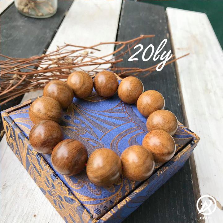 Vòng phong thủy - Vòng phong thủy gỗ bách sánh hạt tiện 20 ly - Vòng phong thủy gỗ bách sánh hạt tiện 20 ly SP 1