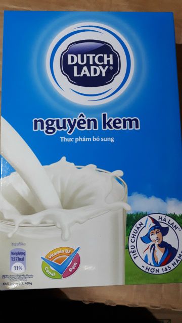 Sữa bột Cô gái Hà Lan nguyên kem 400g (hộp giấy, Date mới)