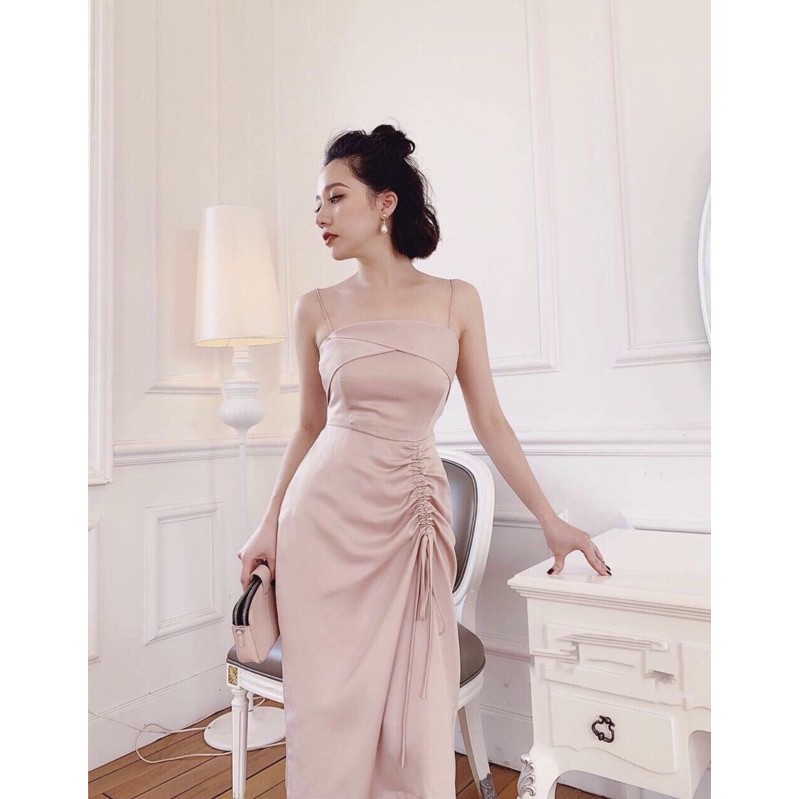 Váy hai dây rút eo