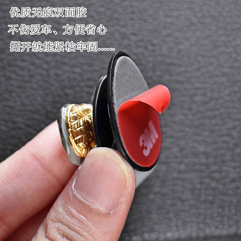 Car Small Hook Creative Diamond Crystal Car Interior Decoration Front Row Adhesive Hook Multifunctional Storage Universal fceU