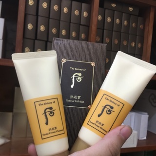 Sửa rửa mặt tẩy trang whoo vàng