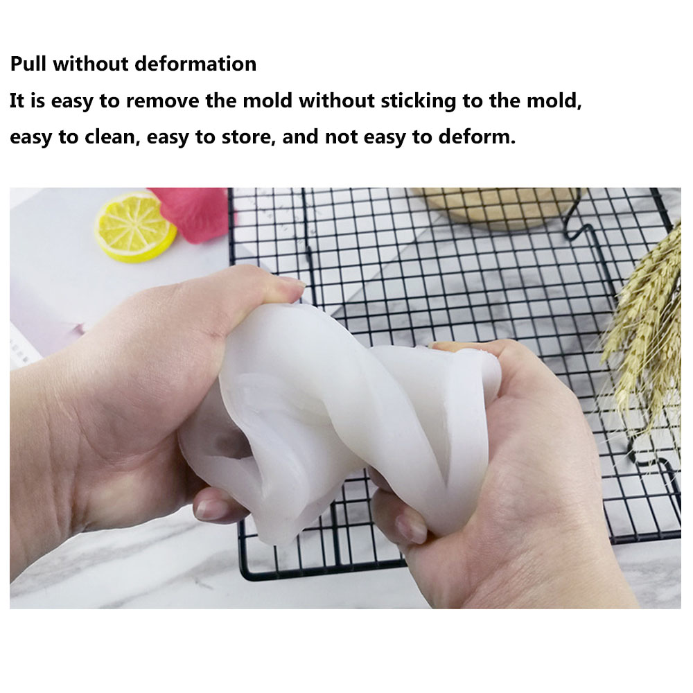 1 Khuôn Làm Đá/Kem/Pudding Hình Động Vật 3D Bằng Silicone Có Thể Tái Sử Dụng