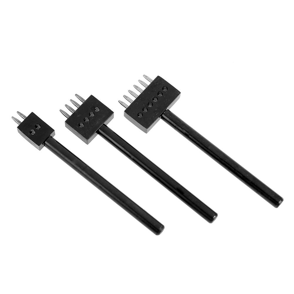 Set 3 Mũi Đục Lỗ 5mm 2 4 6 Chấu