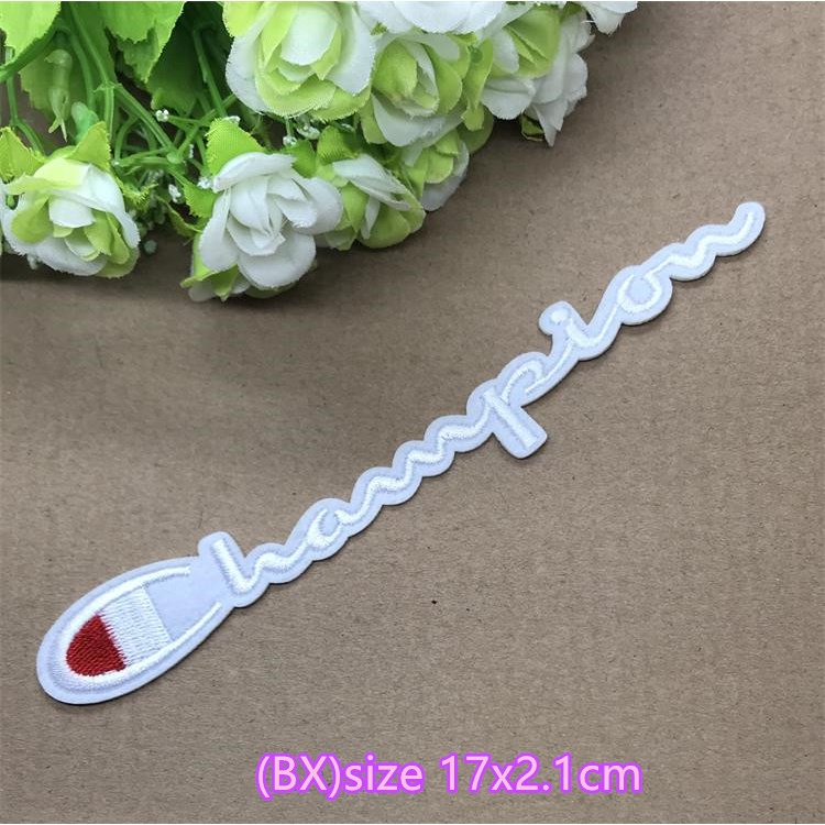 Miếng Dán Ủi Quần Áo Nhiều Kích Thước Đặc Biệt Thêu Chữ champion Có Thể Được Làm Bằng Tay diy