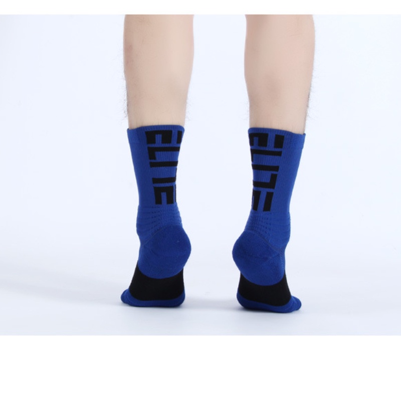 Vớ thể thao dày dặn chống trượt in chữ Elite thời trang cho nam