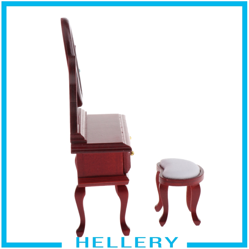 Gương Trang Điểm Bằng Gỗ Kiểu Vintage 1 / 12 Trang Trí Nhà Búp Bê